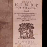 1664 History of Henry IV of France Bourbon Perefixe FAMOUS Elzevier BEST ed Rare