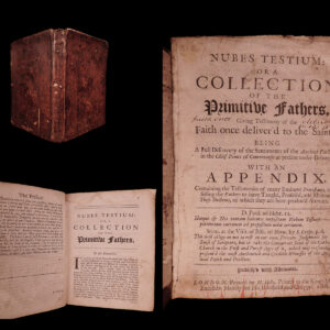 Nubes testium: or, a collection of the primitive fathers, giving testimony of the faith once deliver’d to the saints: being a full discovery of the sentiments of the ancient fathers in the chief points of controversie at present under debate: with an appendix containing the testimonies of many eminent protestants, confessing the fathers to have taught, profes’d and maintain’d these doctrines, of which they are here produc’d abettors. John gother.