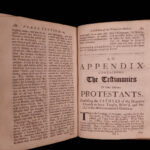 1686 1ed Church Fathers Gother Nubes Testium Catholic Protestant English & Latin