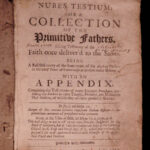 1686 1ed Church Fathers Gother Nubes Testium Catholic Protestant English & Latin