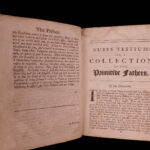 1686 1ed Church Fathers Gother Nubes Testium Catholic Protestant English & Latin