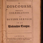 1694 William Sherlock Discourses Concerning Worship Catholic Protestant Pagan 8v