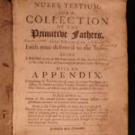 1686 1ed Church Fathers Gother Nubes Testium Catholic Protestant English & Latin