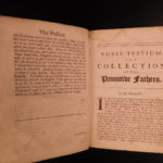 1686 1ed Church Fathers Gother Nubes Testium Catholic Protestant English & Latin