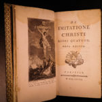 1782 EXQUISITE BINDING Imitation of Christ Thomas a Kempis Catholic Valart