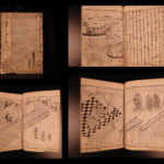1700 Japanese Illustrated Woodblock Zenkoji Temple Buddhism Lotus Sutra JAPAN