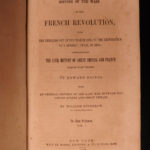 1855 Baines History French Revolution American & British Portraits WARS