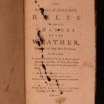 1744 Meteorology Banbury Rules of Weather Change Newtonian Philosophy Newton