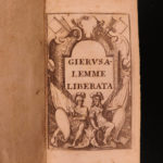 1678 CRUSADES Tasso MINIATURE Jerusalem Delivered Italian Gerusalemme Liberata