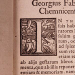 1571 Fabricius Virorum Illustrium Famous Lives ROME Josephus Tacitus Strabo