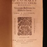 1571 Fabricius Virorum Illustrium Famous Lives ROME Josephus Tacitus Strabo