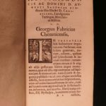 1571 Fabricius Virorum Illustrium Famous Lives ROME Josephus Tacitus Strabo