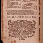 1716 German Cochem Bible Life of Jesus Christ Capuchin Catholic Asceticism RARE