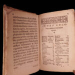 1567 Thomas of Ireland Flores Monk Irish Hibernicus Philosophy Bible Anthology