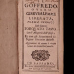1685 Tasso Jerusalem Delivered CRUSADES Italian Gerusalemme Liberata Muslim RARE