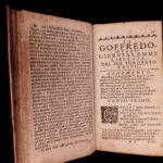 1685 Tasso Jerusalem Delivered CRUSADES Italian Gerusalemme Liberata Muslim RARE
