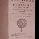 1678 1ed Vauciennes Memoirs on Origins of WAR Thirty Years War Elzevier 2v SET