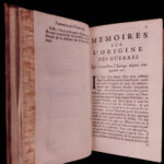 1678 1ed Vauciennes Memoirs on Origins of WAR Thirty Years War Elzevier 2v SET