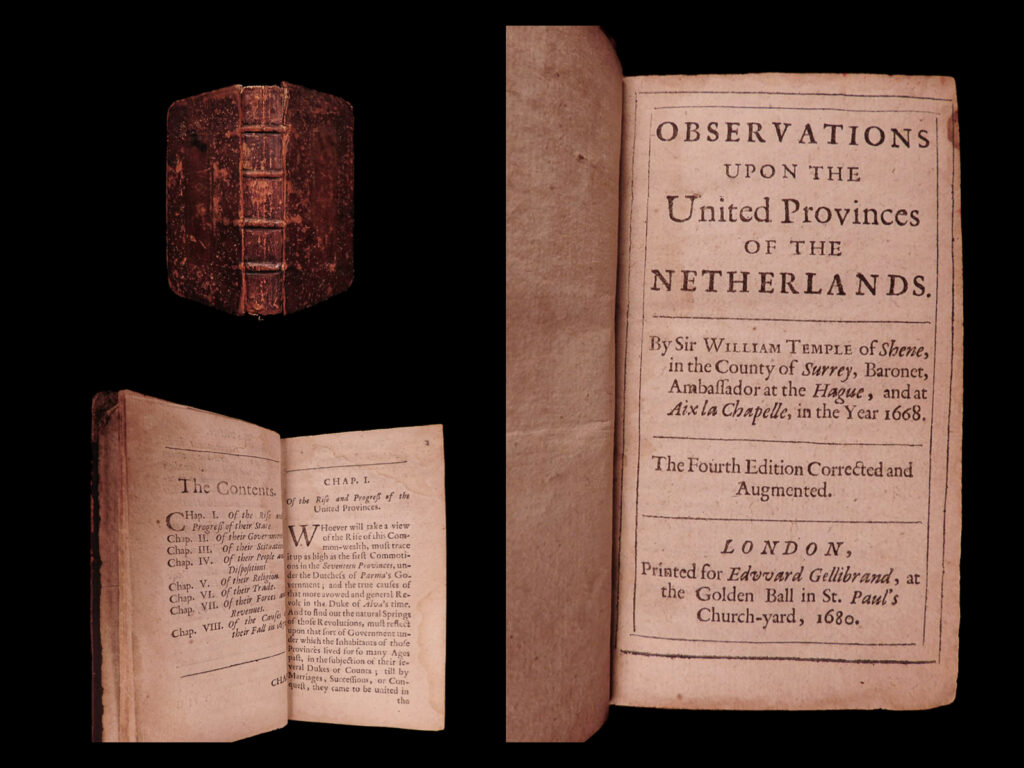 Observations upon the united provinces of the netherlands … the fourth edition corrected and augmented. William temple.