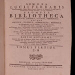 1766 Prompta Bibliotheca Franciscan Ferraris Church Encyclopedia & Canon LAW 8v