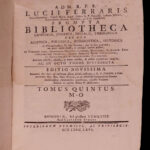 1766 Prompta Bibliotheca Franciscan Ferraris Church Encyclopedia & Canon LAW 8v