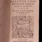 1573 Ragione d’Alcune Cose Castelvetro on Annibal Caro Poetry Italian Language