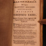 1685 Tasso Jerusalem Delivered CRUSADES Italian Gerusalemme Liberata Muslim RARE