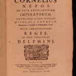 1675 1ed Cornelius Nepos Lives ROME Cato Hannibal Alcibiades Philosophy Delphini