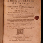 1671 1ed Fides Ecclesiae History of Greek & Oriental Christians Severus & Simon