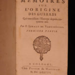 1678 1ed Vauciennes Memoirs on Origins of WAR Thirty Years War Elzevier 2v SET