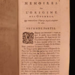 1678 1ed Vauciennes Memoirs on Origins of WAR Thirty Years War Elzevier 2v SET