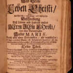 1716 German Cochem Bible Life of Jesus Christ Capuchin Catholic Asceticism RARE