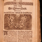 1716 German Cochem Bible Life of Jesus Christ Capuchin Catholic Asceticism RARE