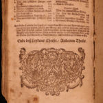 1716 German Cochem Bible Life of Jesus Christ Capuchin Catholic Asceticism RARE