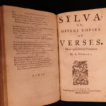 1681 Abraham Cowley English Poetry Mistress Motto Pindar Ode Davideis Sylva
