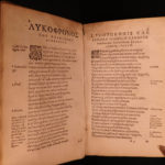 1599 Lycophron Alexandra Greek Poem Byzantine Mythology Scaliger Meursius ELZEVIR