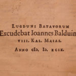 1599 Lycophron Alexandra Greek Poem Byzantine Mythology Scaliger Meursius ELZEVIR
