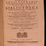 1766 Prompta Bibliotheca Franciscan Ferraris Church Encyclopedia & Canon LAW 8v