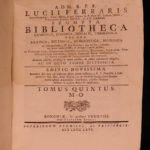 1766 Prompta Bibliotheca Franciscan Ferraris Church Encyclopedia & Canon LAW 8v