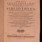 1766 Prompta Bibliotheca Franciscan Ferraris Church Encyclopedia & Canon LAW 8v