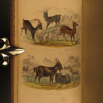 1870 1ed Domesticated Animals Mudie FARMING Agriculture Horses Color Illustrated