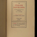 1901 EXQUISITE Italian Novels Facetious Nights Straparola + Pecorone Fiorentino