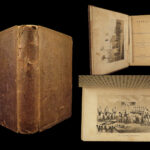 1862 Slave Trade Africa & American Flag Foote Voyages Civil War Slavery Plates