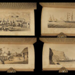1862 Slave Trade Africa & American Flag Foote Voyages Civil War Slavery Plates