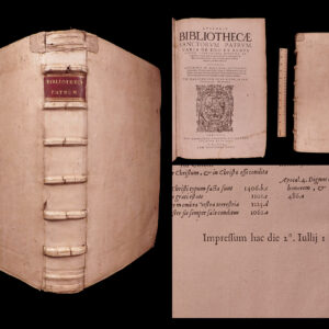 Appendix Bibliothecae Sanctorum Patrum variae de Deo et rebus divinis complectens opuscula et fragmenta; omnia nunc primum vel ex MS. exscripta lodicibus, vel meliori forma edita; et multis quam hactenus unquam partibus auctiora illustrata adscriptis ad marginem, lectionibus, scripturae locis virorum etiam doctissimorum scholis et observationibus vitis auctorum etc. Per Marguarinum de la Bigne S. Theol. Doctorem. Margarinus de la Bigne.