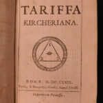 1679 Tariffa Athanasius Kircher Mathematics Geometry Navigation Pythagoras Tables
