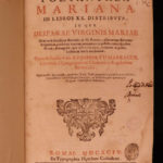 1694 Polyanthea Mariana Mariology MIRACLES Mary Immaculate Conception Marracci