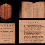 1689 FOLIO 1ed Abraham Cowley Six Books of Plants Herbs Coca Flowers English