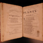 1689 FOLIO 1ed Abraham Cowley Six Books of Plants Herbs Coca Flowers English