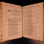 1689 FOLIO 1ed Abraham Cowley Six Books of Plants Herbs Coca Flowers English